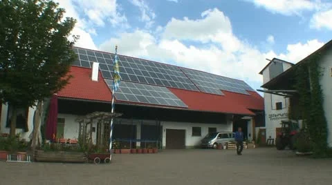 Solar Panels in Germany Stock Footage 11184423