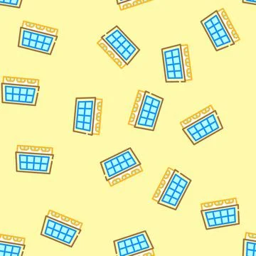 Solar panels green living vector seamless pattern Stock Illustration