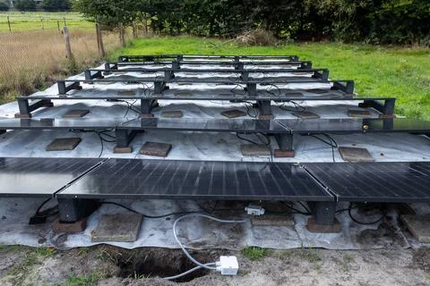 Solar Panels, Ground Setup, Junction Boxes Photo 13 of 16 Stock Photos