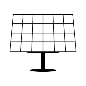 Solar panels icon Stock Illustration