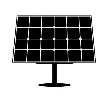 Solar panels icon Stock Illustration