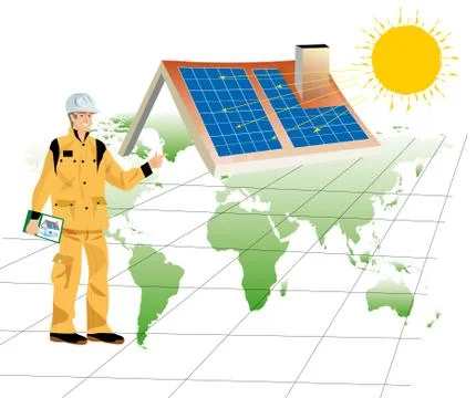 Solar panels Stock Illustration