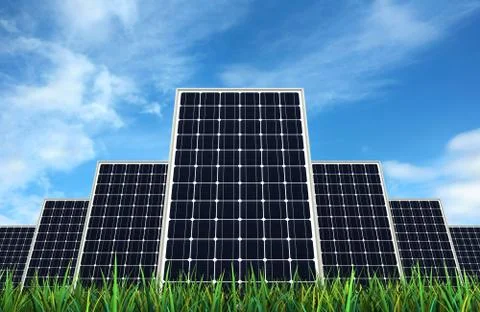 Solar panels Stock Illustration