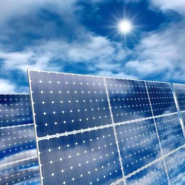 Solar panels Stock Illustration
