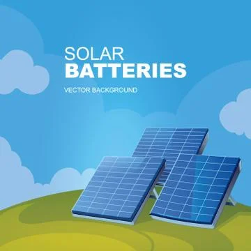 Solar panels Ilustração Stock