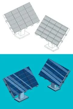Solar panels Stock Illustration