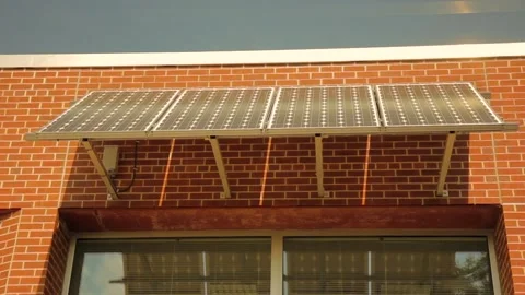Solar Panels Installed on a Building 動画素材 134588755