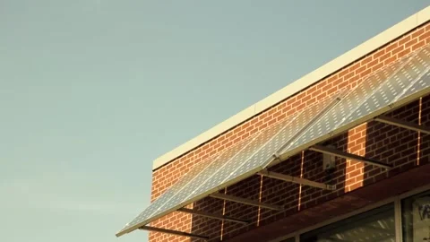 Solar Panels Installed on a Building 動画素材 134588760