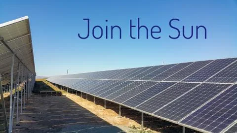 Solar panels installed on the ground Stock Photos
