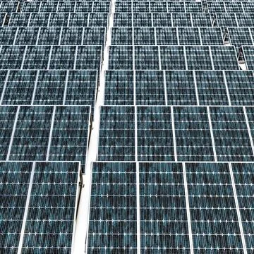Solar panels isolated on white background Stock Illustration
