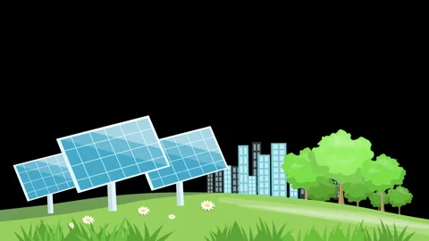 Solar Panels Landscape nosky 스톡 동영상 264869552