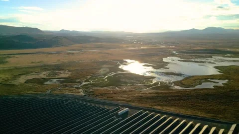 Solar Panels Mounted at Rural Area with High Sun Exposure 動画素材 293454604