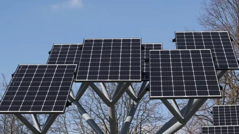 Solar Panels In Park Видео 127216544