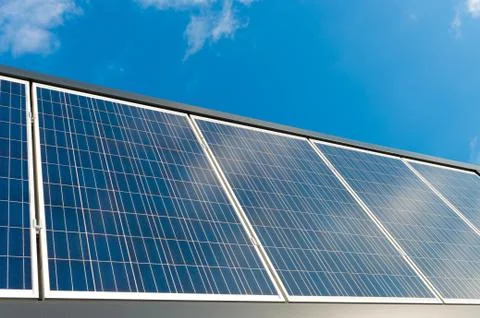 Solar panels Stockfoto's