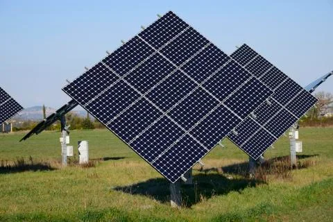 Solar panels Foto stock