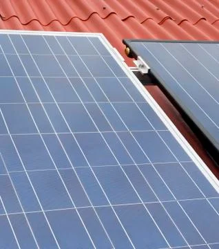 Solar panels Foto stock