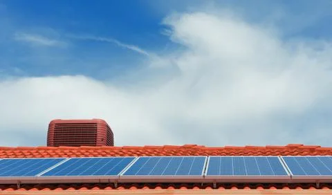 Solar panels Fotos Stock