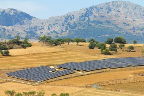 Solar panels Foto stock