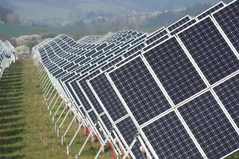 Solar panels Stock Photos