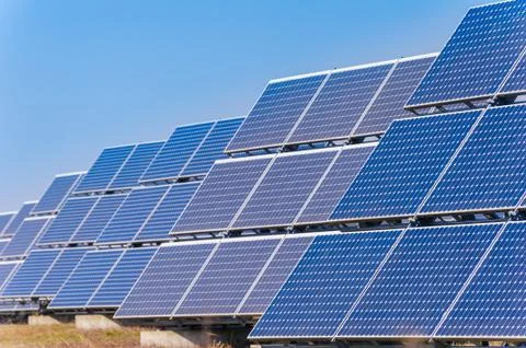 Solar panels Stock Photos