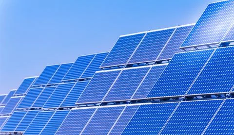 Solar panels Foto stock