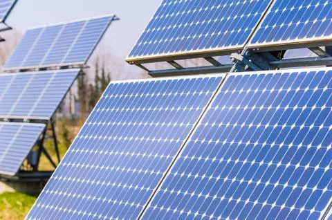 Solar panels Stock Photos