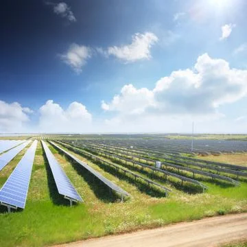 Solar panels Foto stock