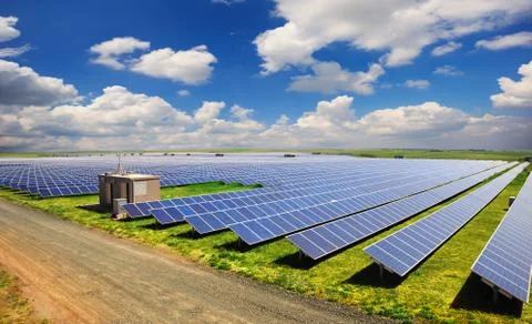 Solar panels Foto stock