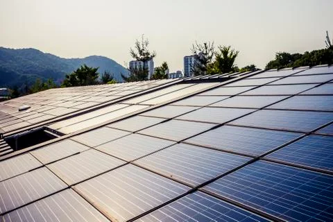 Solar panels Stock Photos