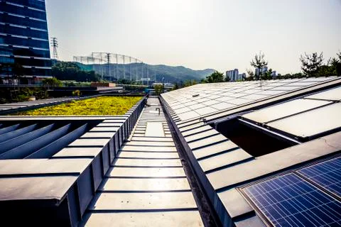 Solar panels Stock Photos