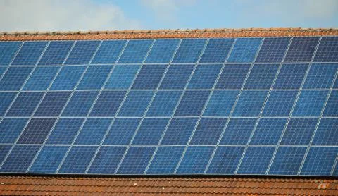 Solar panels Foto stock