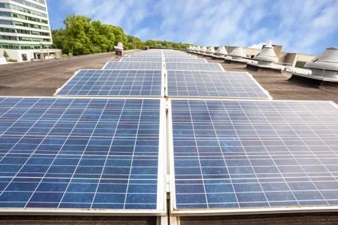 The solar panels Stock Photos