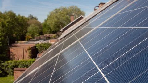 Solar panels Foto stock