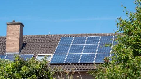 Solar panels Foto stock