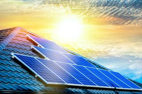 Solar panels Stock Photos