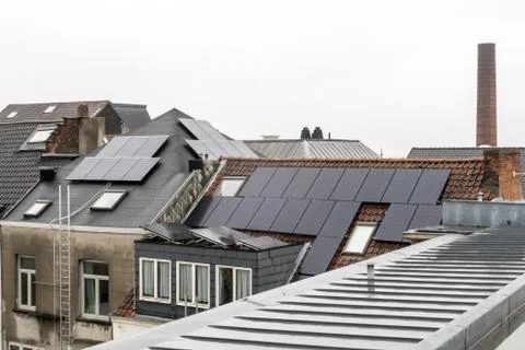 The solar panels Stock Photos