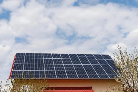Solar panels Stock Photos
