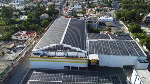 Solar panels Foto stock