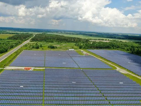 Solar panels Foto stock