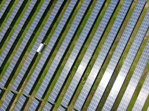 Solar panels Foto stock