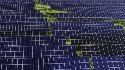 Solar Panels Photovoltaic Array Clean Renewable Energy Stockbeeldmateriaal 343158211