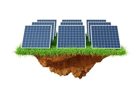Solar panels. Renewable energy source Stockillustratie