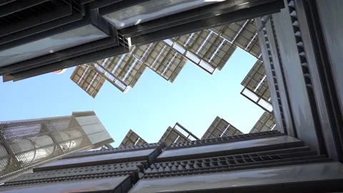 Solar panels on the roof Stock Footage 155195252