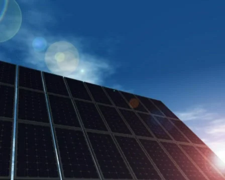 Solar Panels Site Stock Footage 702653
