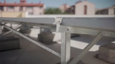 Solar Panels With Sunrise Time Lapse Video Video stock 252637560