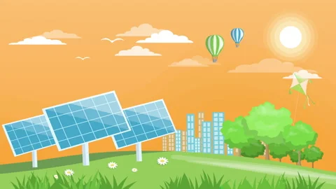 Solar Panels sunset 2 1 Stock Footage 171697581