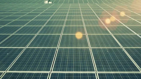 Solar Panels Sunshine Stock Footage 35838320