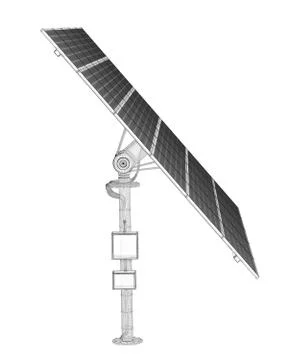 Solar panels technology Stock Illustration