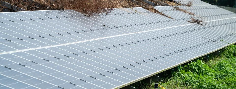 Solar panels, technology solar cell in Taiwan. Photos