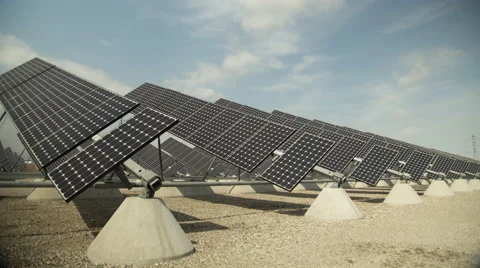 Solar panels timelapse in 4K Stock Footage 67641480